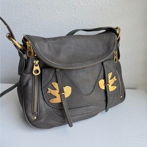 Marc Jacobs Petal To The Metal Natasha Leather Bag - Gray - NWOT vintage birds